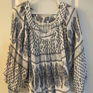 En Crème Boho Swing Blouse